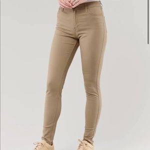 Hollister High Rise Super Skinny Khaki Pants